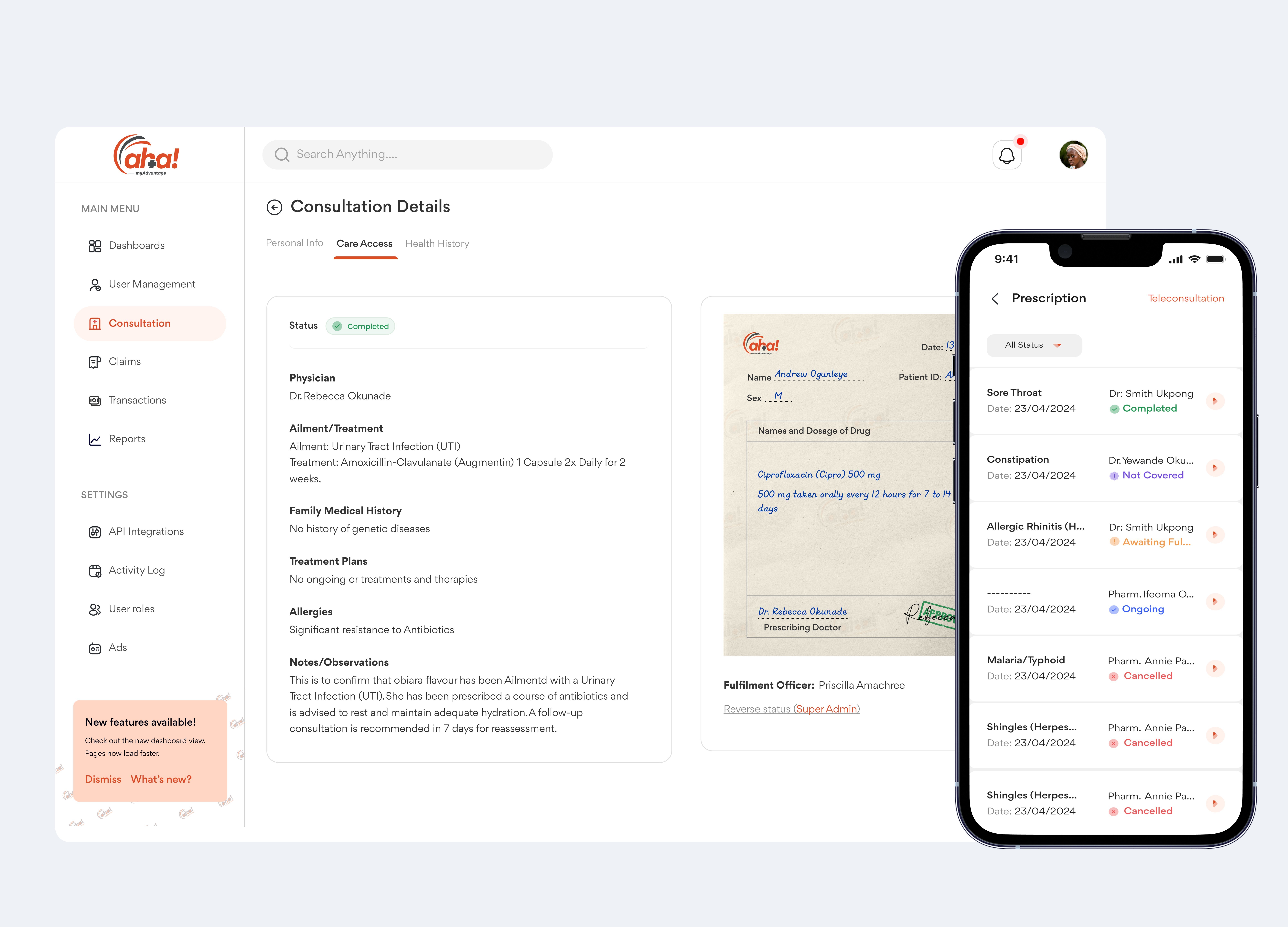 myAdvantage Care Portal